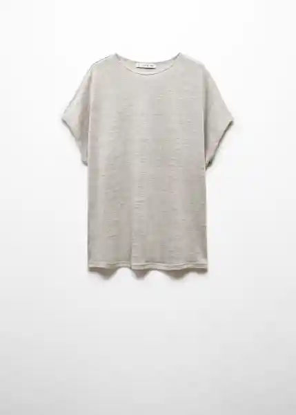 Camiseta Lint Gris Claro Vigoré Talla S Mujer Mango