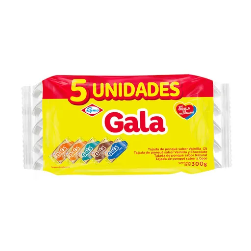 Gala Tajada de Ponqué Sabores Surtidos
