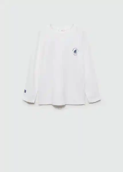 Camiseta Ocean Offwhite Talla 10 Niños Mango