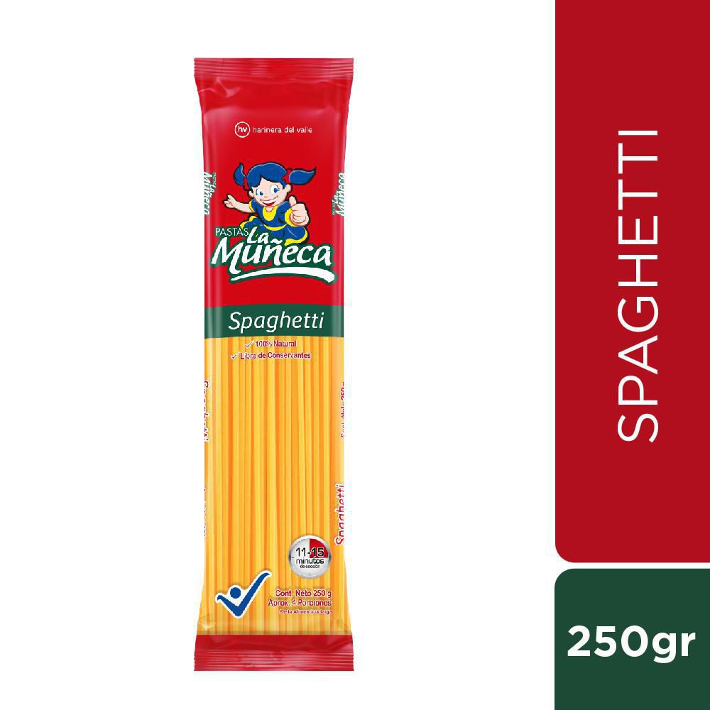 La Muñeca Pasta Tipo Spaghetti 100% Natural 250 g