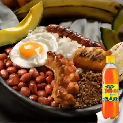 Combo Bandeja Paisa + Colombiana 250 ml