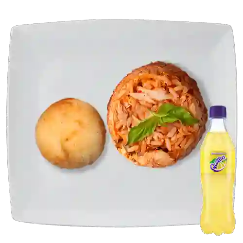 Combo Arroz con Pollo 8Oz + Quatro Original 400ML
