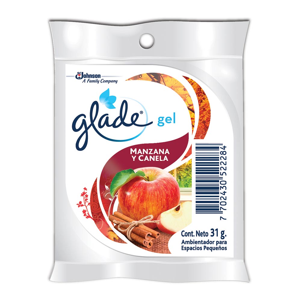 Glade Ambientador en Gel Aroma a Manzana y Canela 31 g