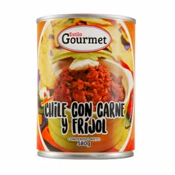 Estilo Gourmet Chile con Carne y Fríjol