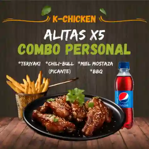 Alitas X5 Combo Personal