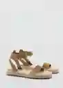 Sandalias Cali Taupe Talla 38 Mujer Mango