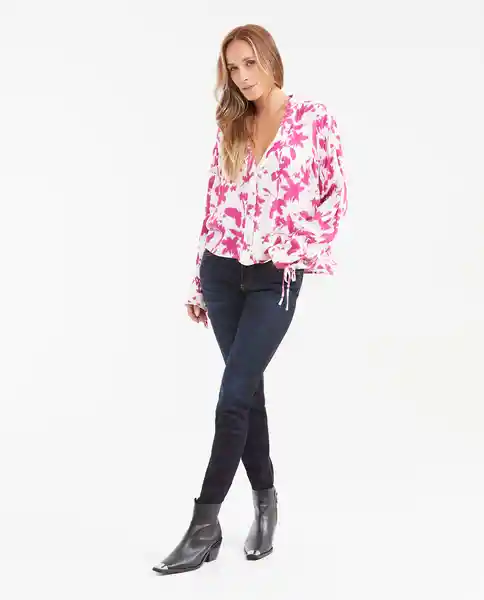 Camisa Lurex Sleeveless Blouse Femenino Rosado Talla L Chevignon