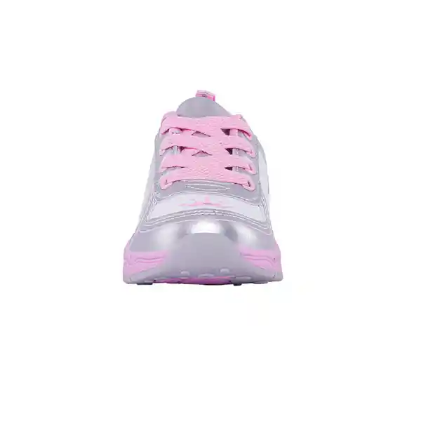 Los Gomosos Tenis Con Luces Orelli Niña do Rosa Blanco Talla 23