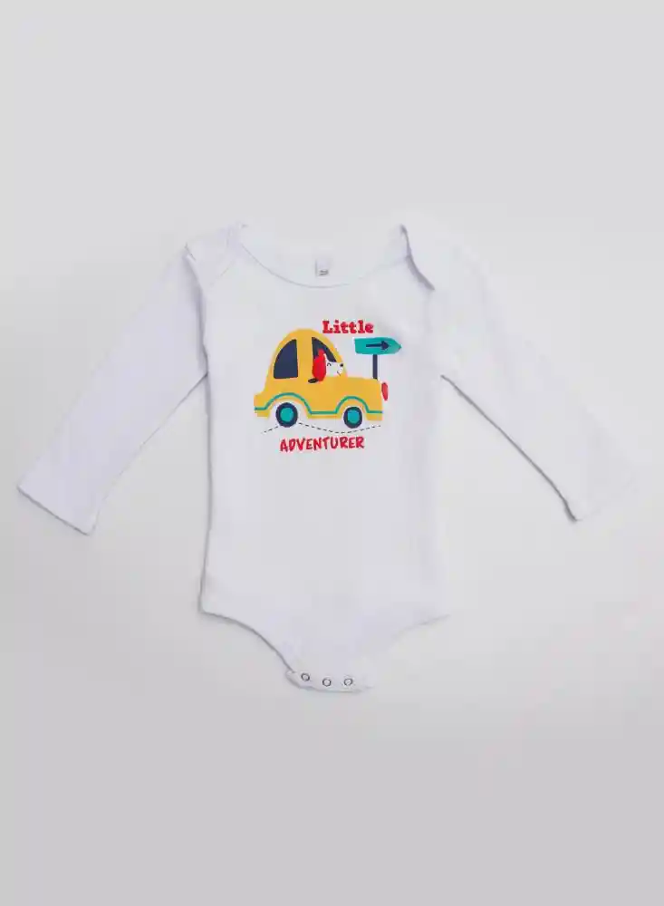 Body Manga Larga Bebé 18/24mese - Blanco