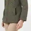 Chaqueta Cuello Alto Manga Larga Café Talla L 725996