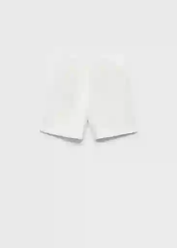 Short Boreli Offwhite Talla 34 Mujer Mango