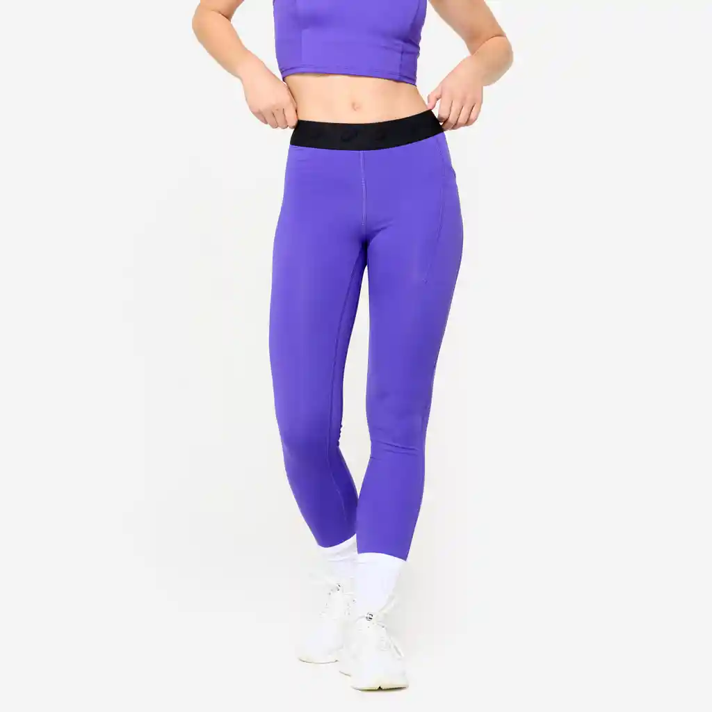 Leggings de Entrenamiento Cintura Elástica Para Mujer Morado