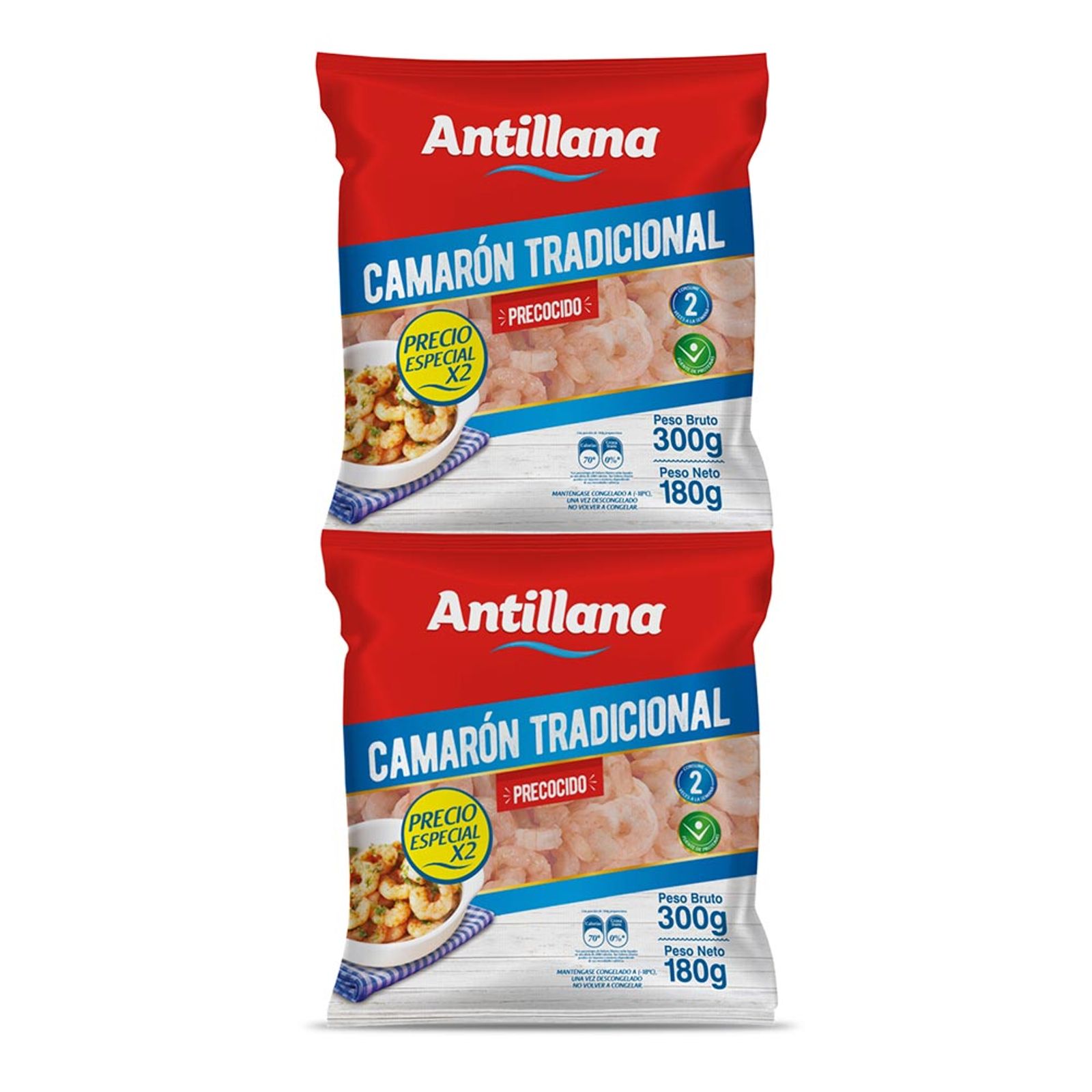 Antillana Camarón Tradicional Precocido 360 g