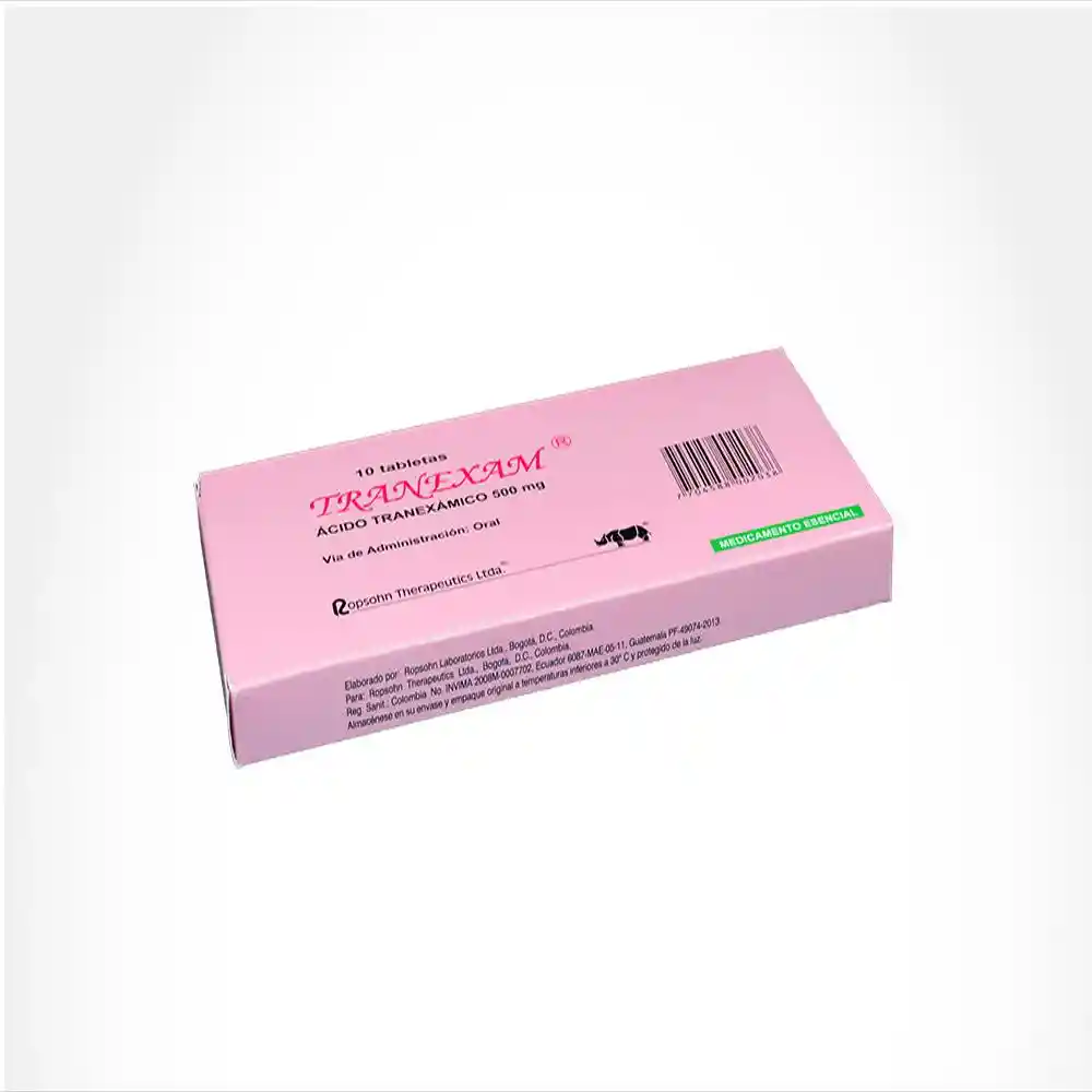 Tranexam Acido Tranexámico (500mg) Antifibrinolítico