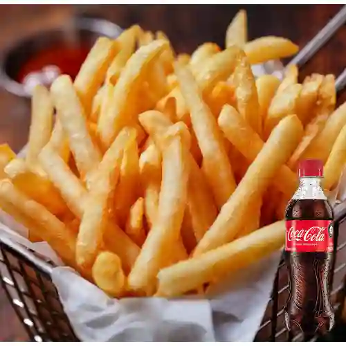 Papas Francesas Mediana 200g +Cocacola Org 400ml