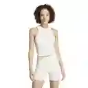 Adidas Camiseta Lng Rib Mujer Blanco M