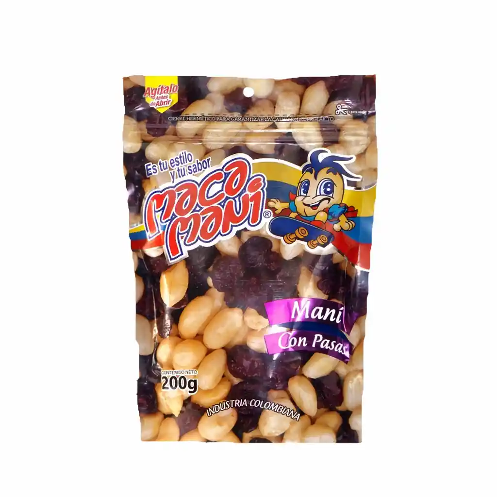 Macamani Maní con Pasas