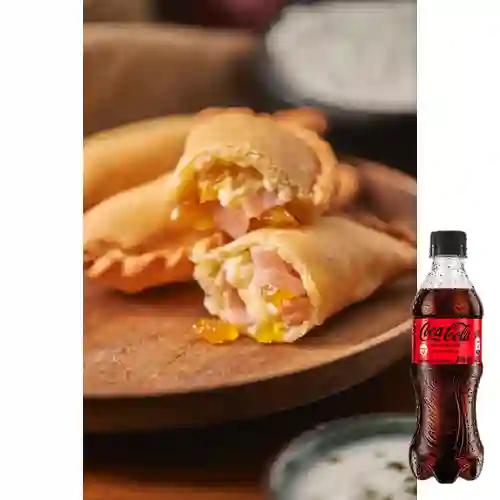 Combo Empanada Hawaiana + Coca Cola Sin Azúcar 400 ml