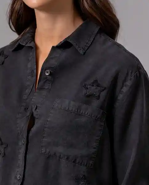 Camisa Mujer Negro Sombrio Ultraoscuro Talla S 93220 Rifle