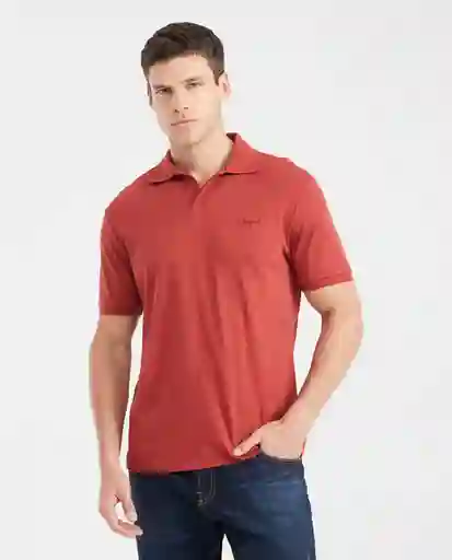 Camiseta Polo Smart in Jersey Rojo Granate Oscuro M Chevignon