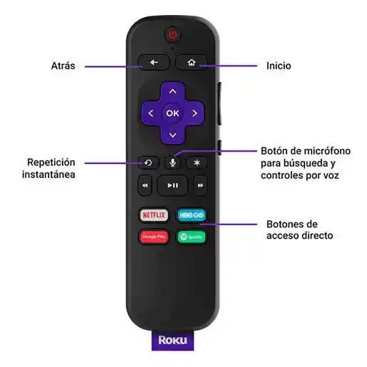 Roku Reproductor de Streaming Stick Plus