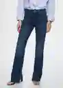 Jeans Elle Tejano Oscuro Talla 32 Mujer Mango