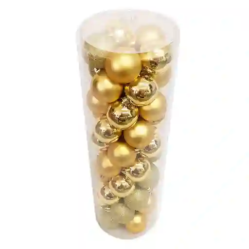 Cotidiana Set Esferas Doradas 6 cm Nav2