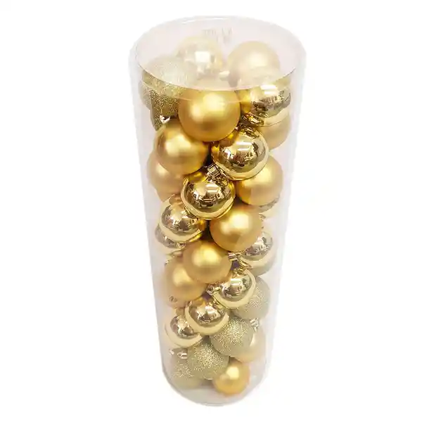 Cotidiana Set Esferas Doradas 6 cm Nav2