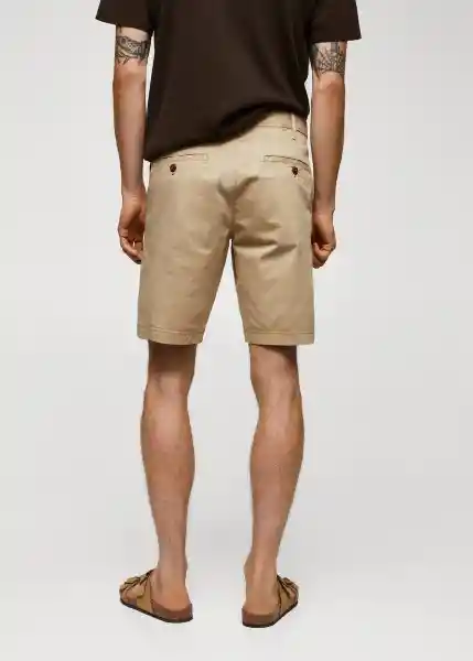 Bermuda Gracia-H Beige Talla 44 Hombre Mango