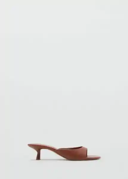 Sandalias Lidia Cuero Talla 37 Mujer Mango