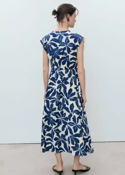 Vestido Jamie Azul Talla S Mujer Mango