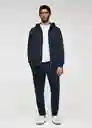 Buzo de Sudadera Bady Navy Talla S Hombre Mango