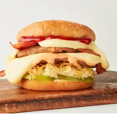 Hamburguesa Súper Doble Todo