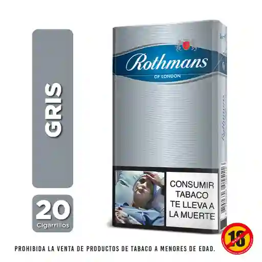 Rothmans Cigarrillo Gris London