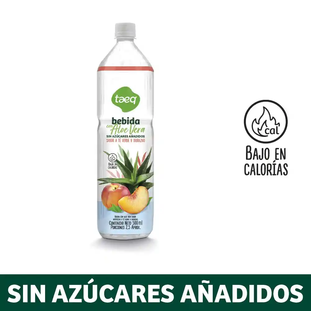 Bebida té Aloe Vera Durazno Taeq