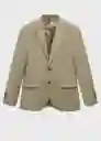 Blazer Americana Milan Verde Talla 46 Hombre Mango