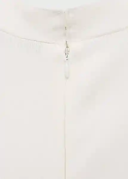 Vestido Bima Blanco Talla S Mujer Mango