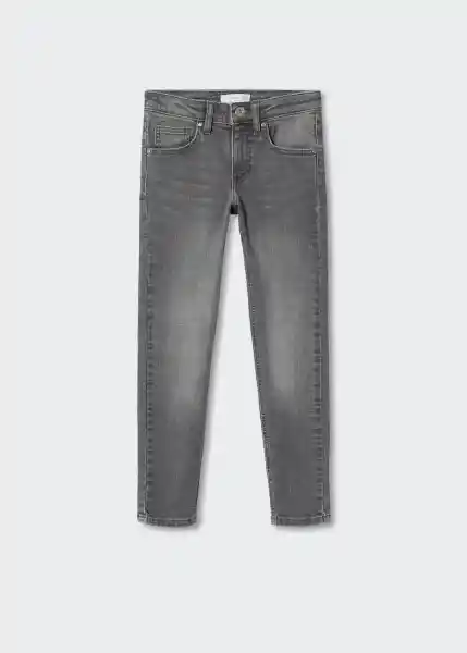 Jeans Skinny Tejano Gris Talla 07 Niños Mango