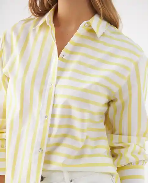 Camisa Amarillo Fulgurante Medio Talla S 619F060 Esprit