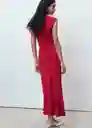 Vestido Edgar Rojo Talla M Mujer Mango
