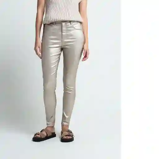 Pantalón Bussy Mujer Crudo Almidón Claro Talla 6 431F348 Naf Naf