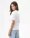 Camiseta Graphic Femenino Blanco 0 Claro T.S Chevignon