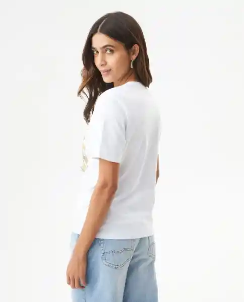 Camiseta Graphic Femenino Blanco 0 Claro T.S Chevignon