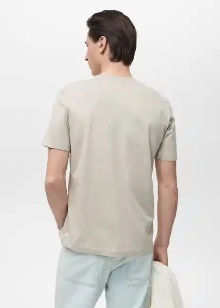 Camiseta Cherlo Hielo Talla S Hombre Mango