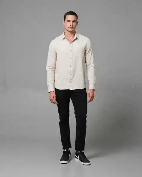 Camisa Hombre Beige XXL 112 G100_BEI161108 Rifle