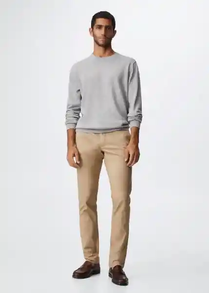 Pantalón Barna Beige Talla 46 Hombre Mango