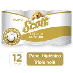 Scott Papel Higiénico Premium Comfort Triple Hoja