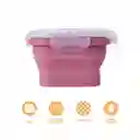Contenedor  Alimento Plegable Silicona Rojo 550 mL Miniso