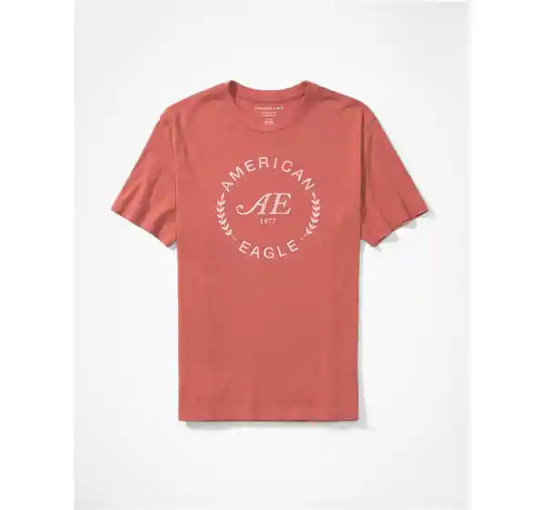 Camiseta Hombre Color Rosado Talla X-SMALL American Eagle