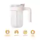 Vaso Plástico Con Asa Blanca 1000 mL Miniso